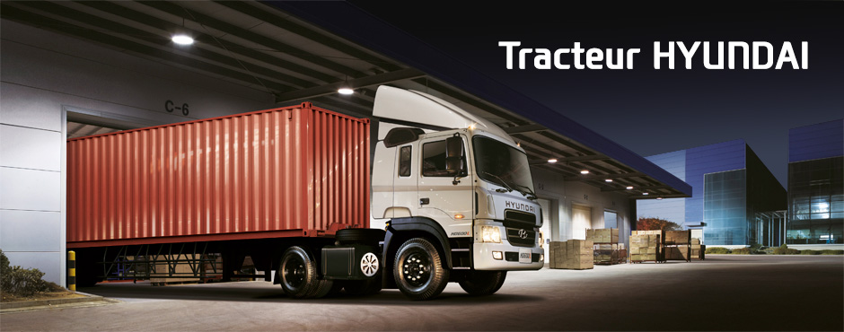 Hyundai Tractor. Delivering high payload and maximum vehicle performance for long-distance transport